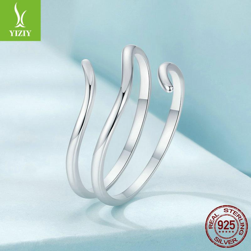 Stylish And Simple Multi-Circle Live Ring, Exquisite And High-End S925 Sterling Silver Ring Jewelry.