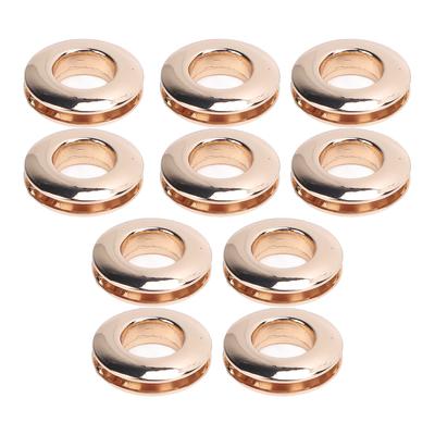 10Pcs Metal Eyelets Kit Shoe Boot Repair Eyelets Alloy for Fabric Leather Belt Paper Crafts Clothes Bag Round Gold