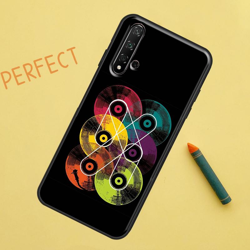 Vinyl DJ Record Art Case For Huawei P Smart 2019 Nova 5T 9 10 SE 3i 8i 11i Y60 Y61 Y70 Y90 P20 P40 Lite P30 Pro