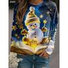 Women's Sweatshirts Graphic Snowman 2025 Christmas Casual Long Sleeve Crew Neck Regular Tops Casual Holiday Print Fall Winter