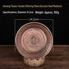 Gesang Copper Incense Burner with Flower Design - Intermediate Smoke & Fire Offering Plate for Alms and Food Offerings