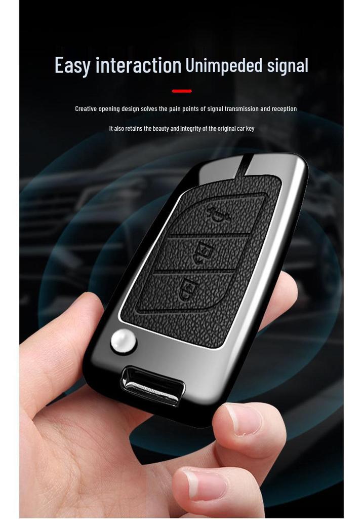 Lifan X50/X60/X80 Full Coverage Metal Key Case with Buckle – Multi-functional Car Accessory