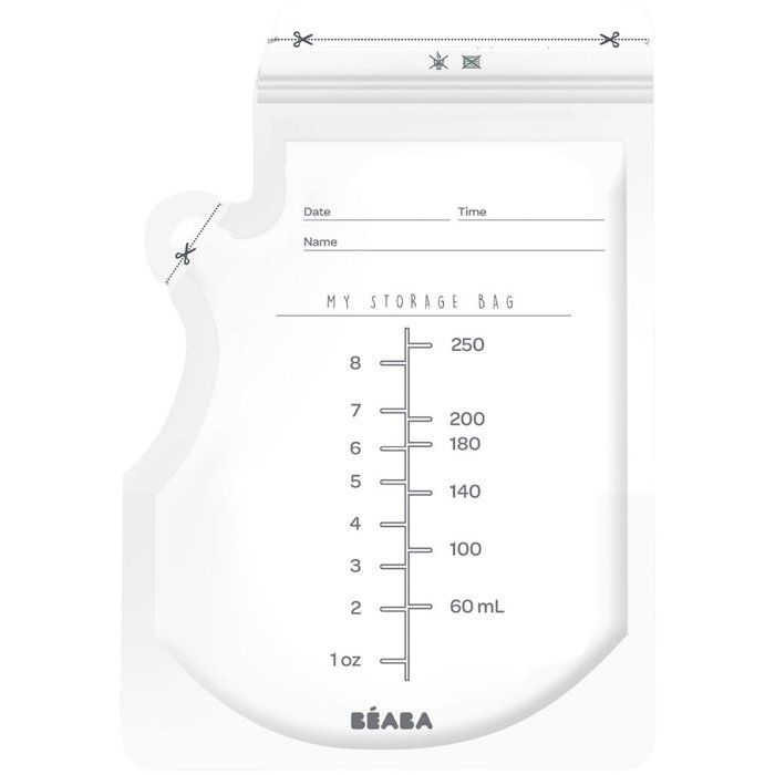 50 Sachets de conservation pour lait maternel - BEABA - 250 ml