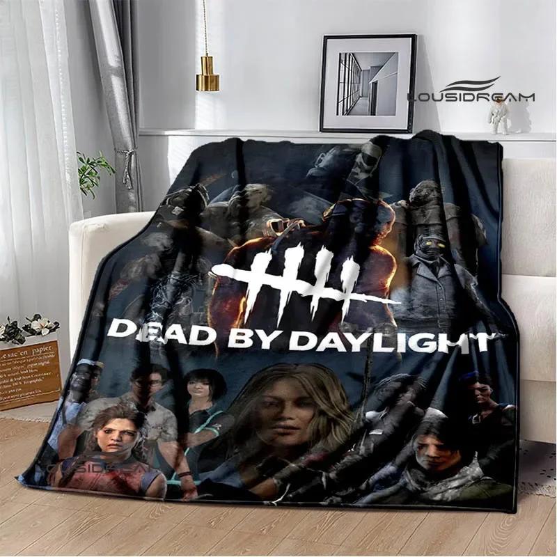 Coperte Stampate 3D Gioco D-Dead By Daylight Coperta Calda per Bambini Morbida e Confortevole Coperta da Casa da Viaggio Regalo di Compleanno