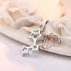 [C-Girls Pearl Shop] 5A Grade Star Diamond CZ Star Pendant Necklace, Perfect for Shichi-Go-San, Weddings, Dangle Necklace, 925 Silver, Cubic