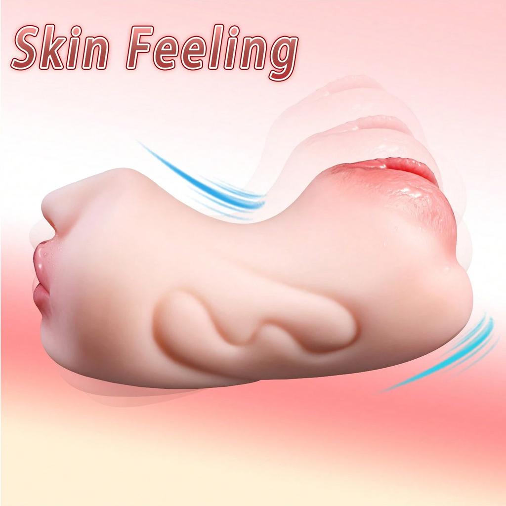 3 v 1 vaginální harémová ústa tříkanálový mužský masturbátor kapesní masturbátor realistický sex panenka Orální sex mužské masturbátory s hlubokým hrdlem