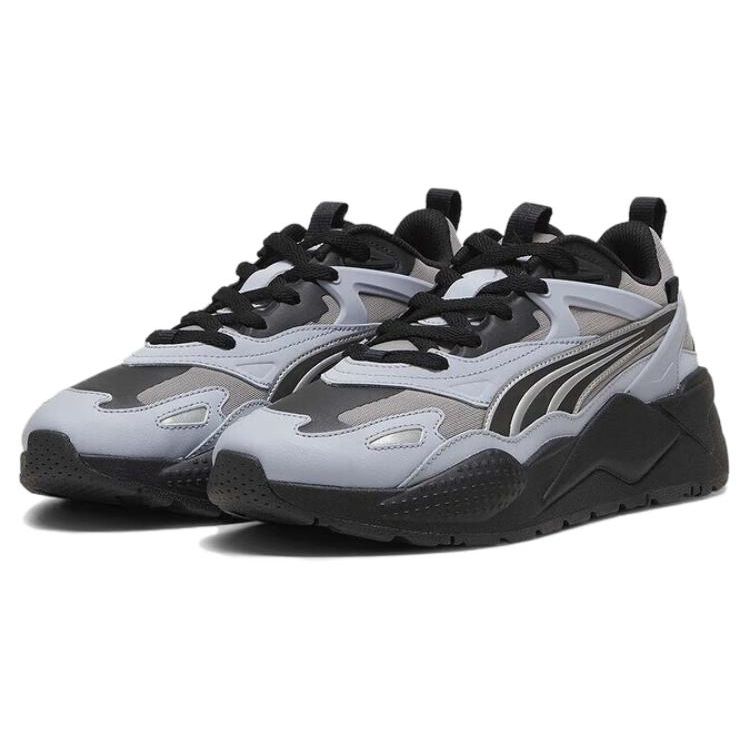 Puma Rs-X Cómodas Versátiles Transpirables de Caña Baja Estilo de Vida Casual Zapatillas Unisex Gris Negro 390777-13
