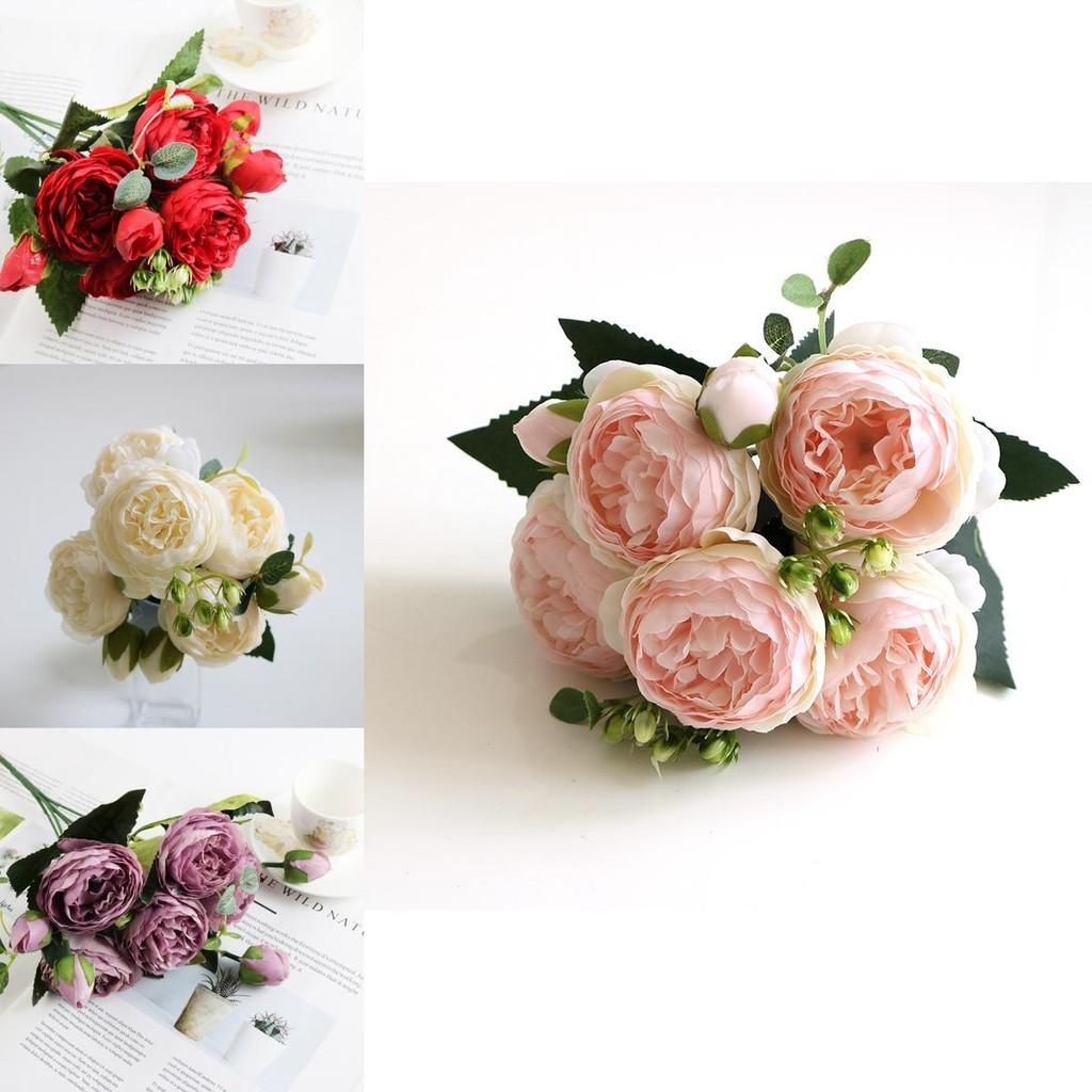 Lifelike 30cm Rose Silk Peony Artificial Flowers Offering Lasting Beauty For All Spaces