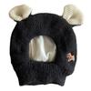 Quiet Ears for Dogs, Large Dog Ear Muffs Noise Protection Knitted Dog Hats,Warm Dog Ear Cover Winter Hat Head Wrap Costume for Medium Large Dogs Red