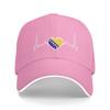 New Bosnia Herzegovina Bosnian Flag Bosnians  Sun Baseball Cap  Summer Hip Hop Hats For Unisex Unisex Running Hippie Baseball Caps