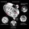 Chrome Rainfall Shower Head 9-in-1 Functions High Pressure Water Saving Easy Installation Modern Design 3-Year Warranty Bathroom