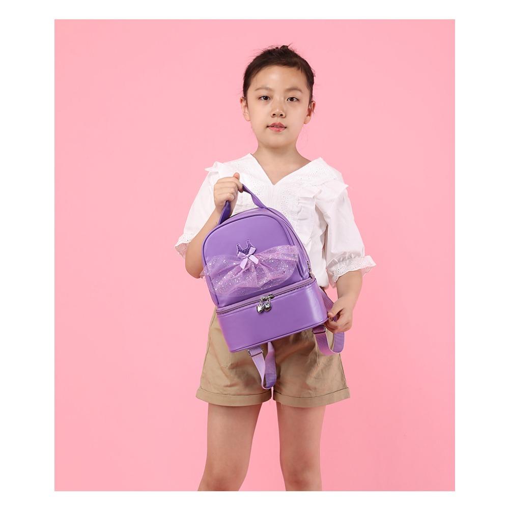 Modische Tanztasche Kinder Tanzrucksack Ballett Prinzessin Umhängetasche Schultasche Große Kapazität Übung Latein Tanztasche Damen