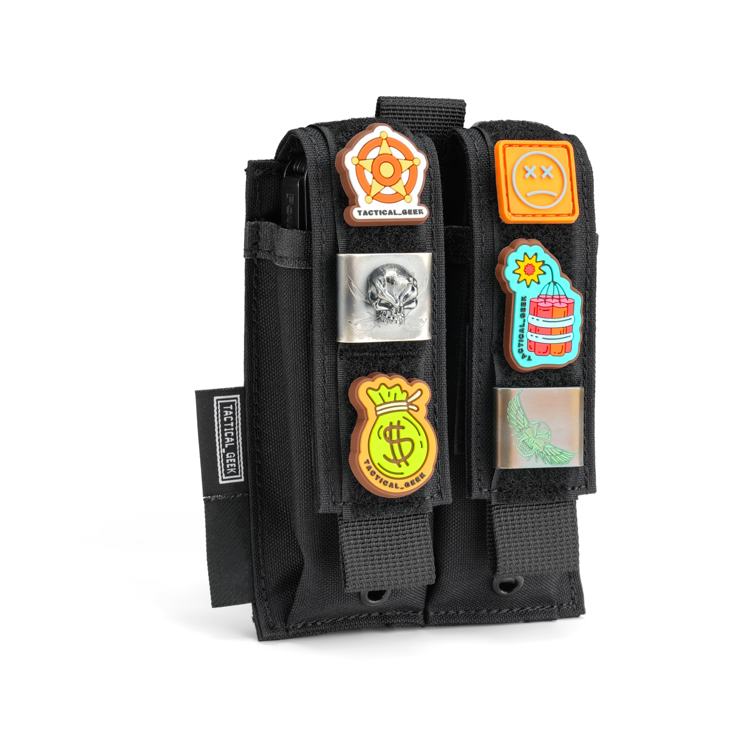 

TACTICAL GEEK EXT9 Flashlight Sheath for Belt Pouch Holster for and Small Molle Nylon Pouch EDC Belt Organizer for Everyday Use Sheath, Multi-Tool