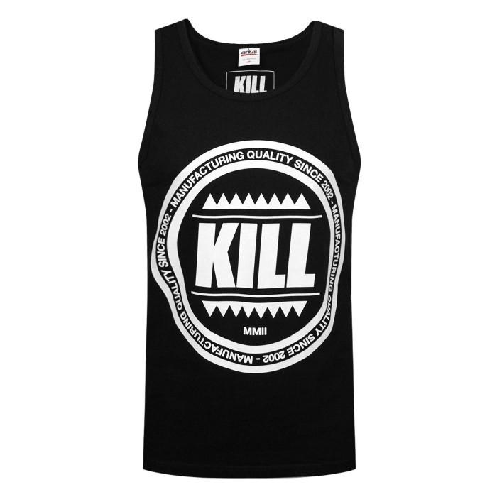 Chaleco con logo Swag para hombre de Kill Brand M negro