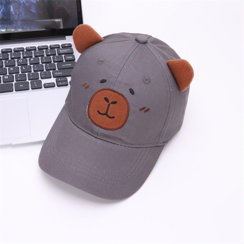 Dünne Kinder Baseballkappe Atmungsaktive Baby Sonnenkappe Trendige Capybara Schirmmütze Sommer