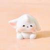 Mini Rabbit Figurines Cartoon Bunny Miniature Figures Tiny Resin Animal Fairy Garden Ornaments for Dollhouse DIY Micro Landscape