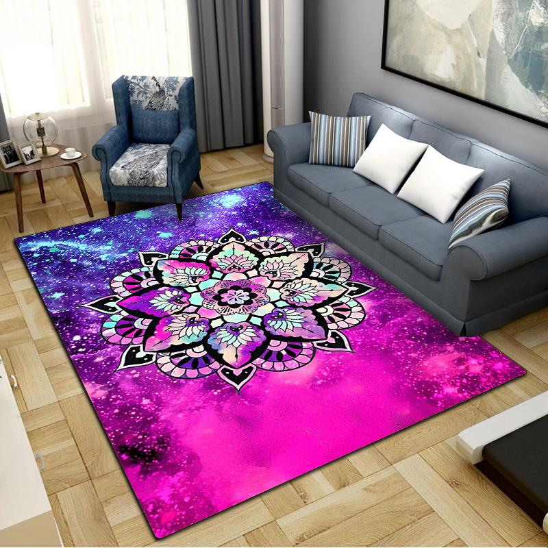Mandala Carpet Rug for Living Room Bedroom Home Sofa Decoration,Kids play Non-slip Floor Mat
