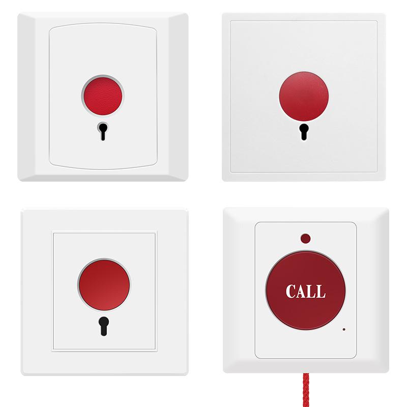 Automatic Key Reset Emergency Help Alarm Button with Pull Rope