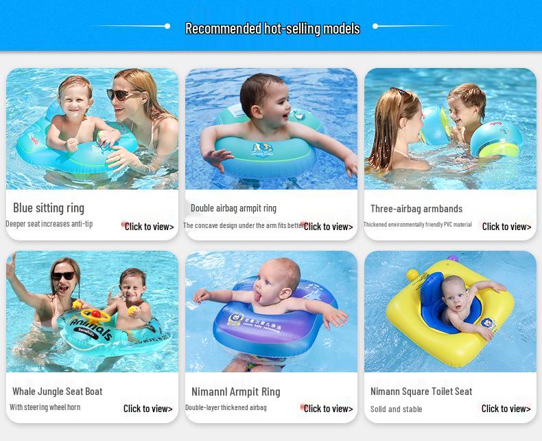 Swimbobo Cross-Border Baby Swim Float Ring - Outdoor Armpit Swim Ring for Children