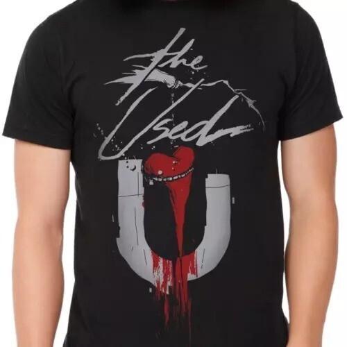 Retro VTG The Used band T-shirt black Cotton Unisex S