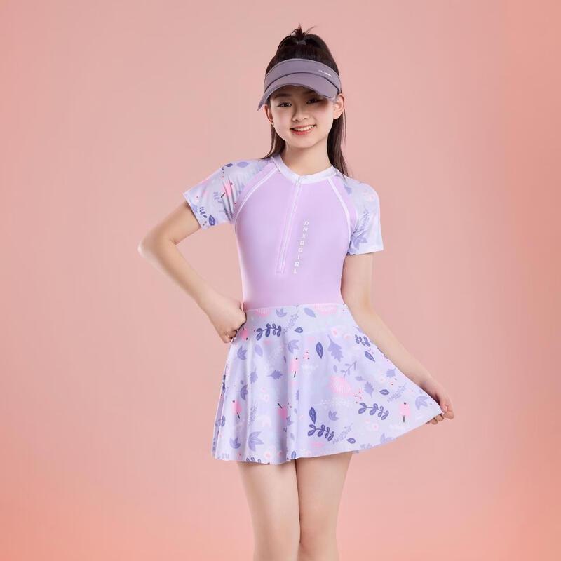 Junwen Girls  Summer Athletic One-Piece Swimsuit