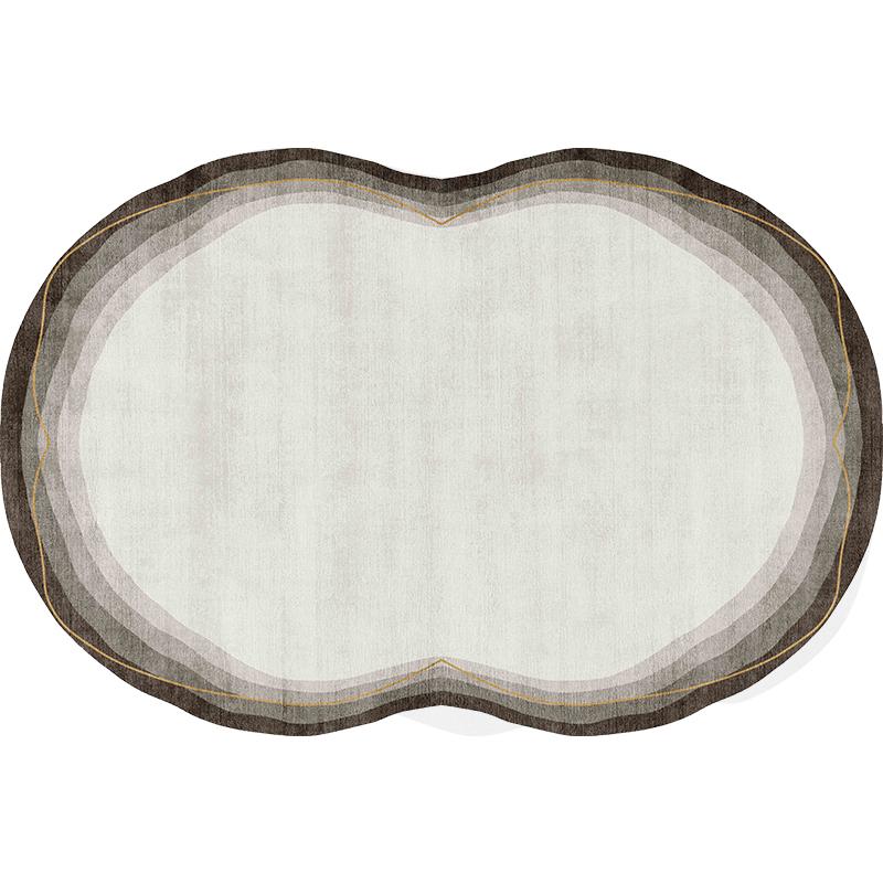 Shaped Irregular Plush Carpet Large Area Bedroom Decor Bedside Rug Nordic Style Carpets for Living Room Thick Washable Floor Mat