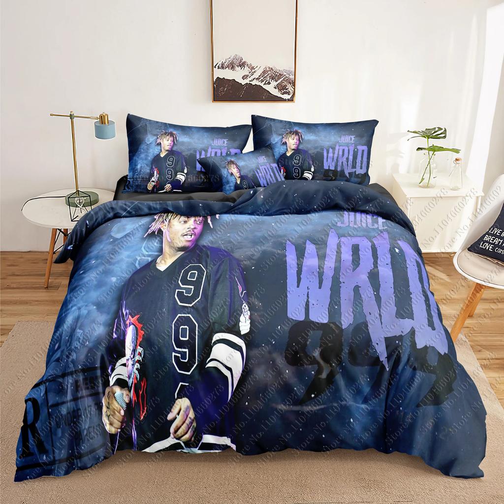 Juice Wrld 3D Bedding Sets print duvet cover Adults/ children bed comforter birthday gift dropshipping