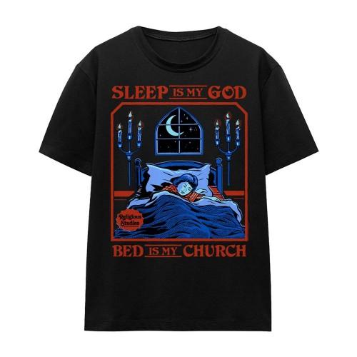 Steven Rhodes Womens/Ladies Sleep Is My God T-Shirt