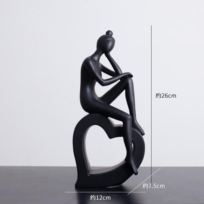 Minimalism Abstract Figures Statue Dancer Ornaments Desk Decoration Character Sculpture Modern Crafts Room Aesthetics Decor