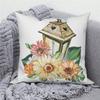 Customizable Throw Pillow Cover Home Decor Sofa Decorative Pillow Cover Spring Daisy Flower Letter Cushion Cover