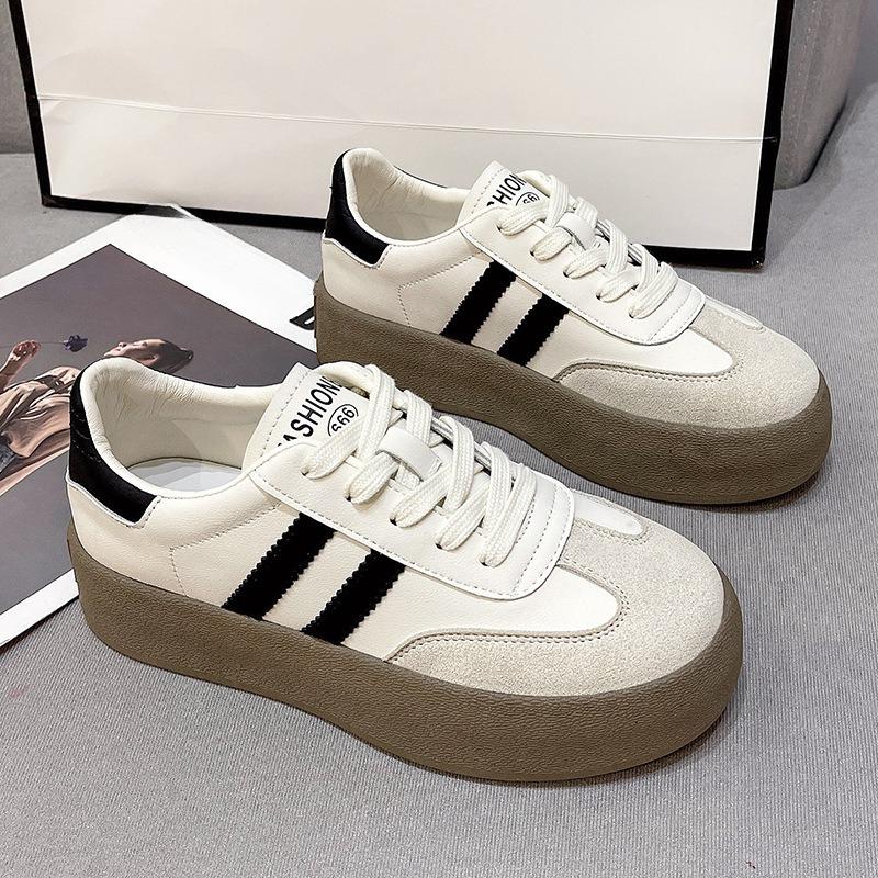 New Style Shoes: Thick-soled, Height-increasing Board Shoes, Low-top Shoes, Retro and Versatile Casual Sports Shoes