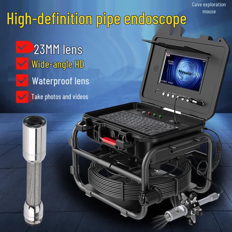 Tandongshu Industrial Pipeline Inspection Robot with 360-Degree Camera CN plug (adapter included)