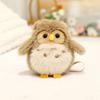Cartoon Birds Plush Toys Pendant Keychain Simulation Parrot Bird Nest Plush Keyring Anime Cute Girl Kawaii Standing Shoulder Pet