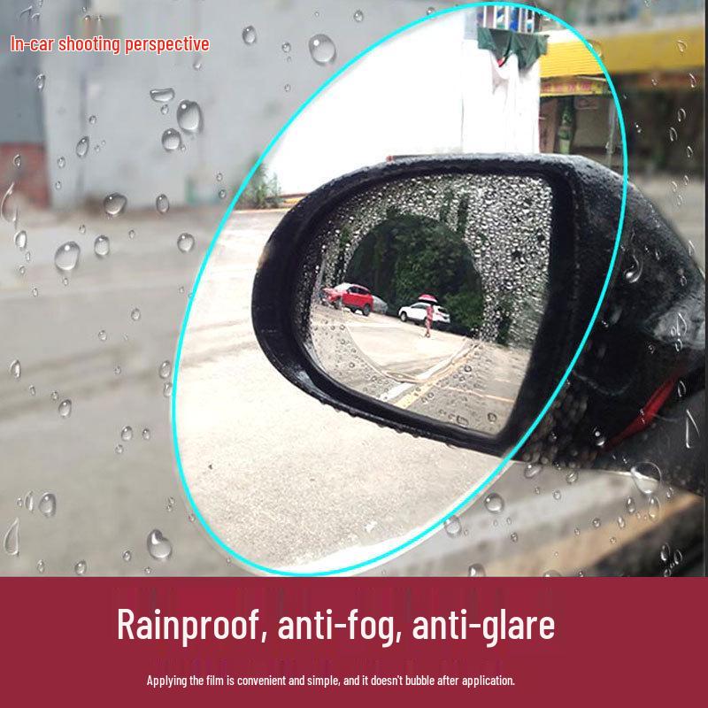 Universal Hydrophobic Anti-Fog Rearview Mirror Film