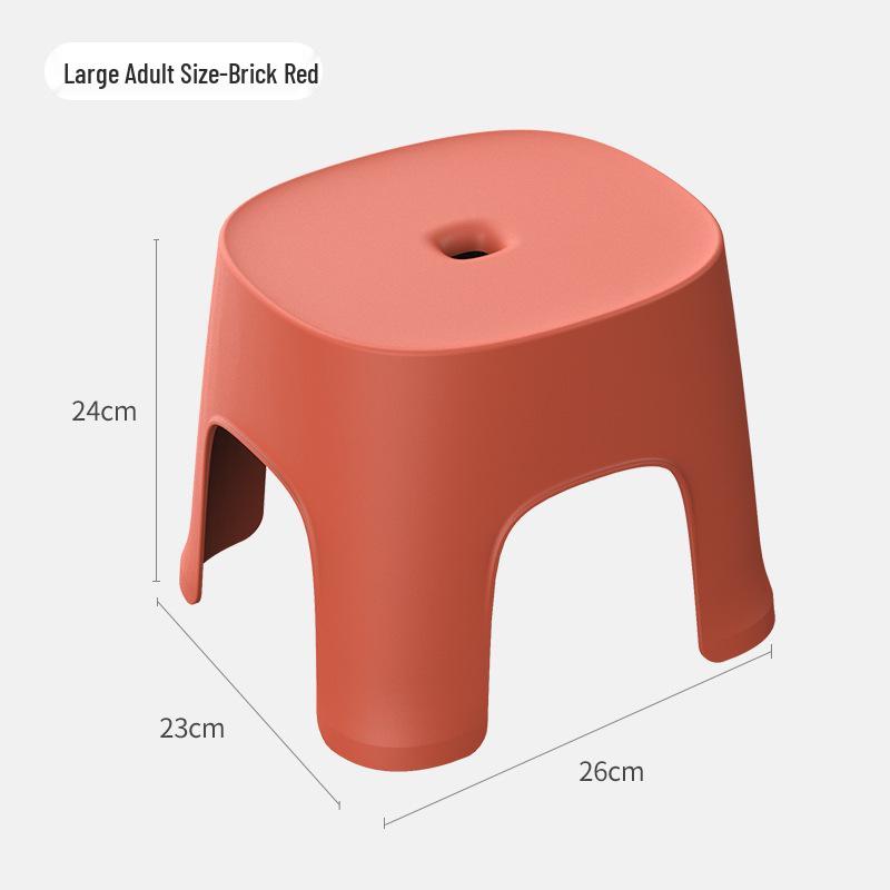 Thickened Non-slip Plastic Footrest Stool for Kids and Adults - Ideal for Bathrooms and Entryways