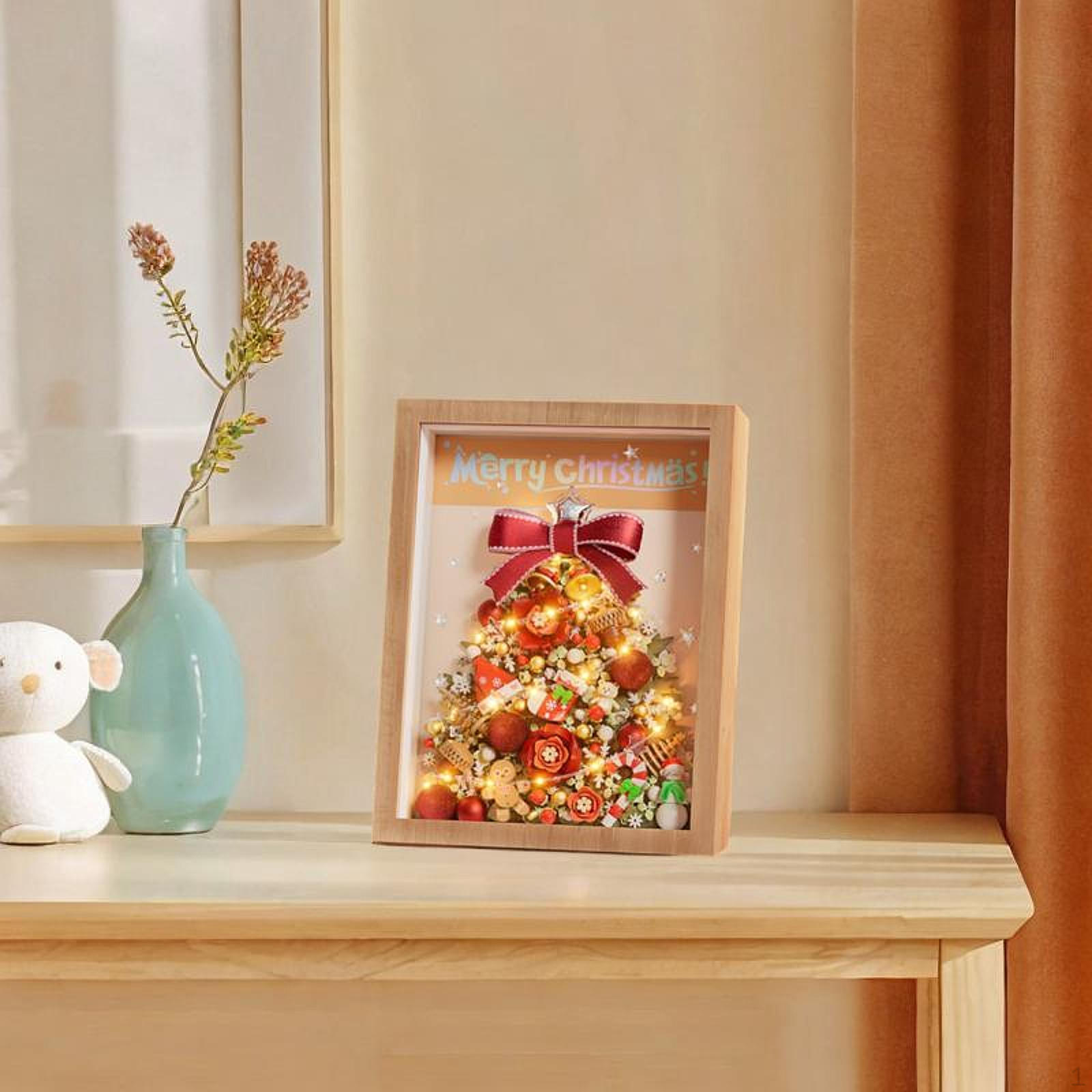 

Рождественская елка фоторамка строительные блоки подарки на день рождения поделки уникальный рождественский орнамент красный