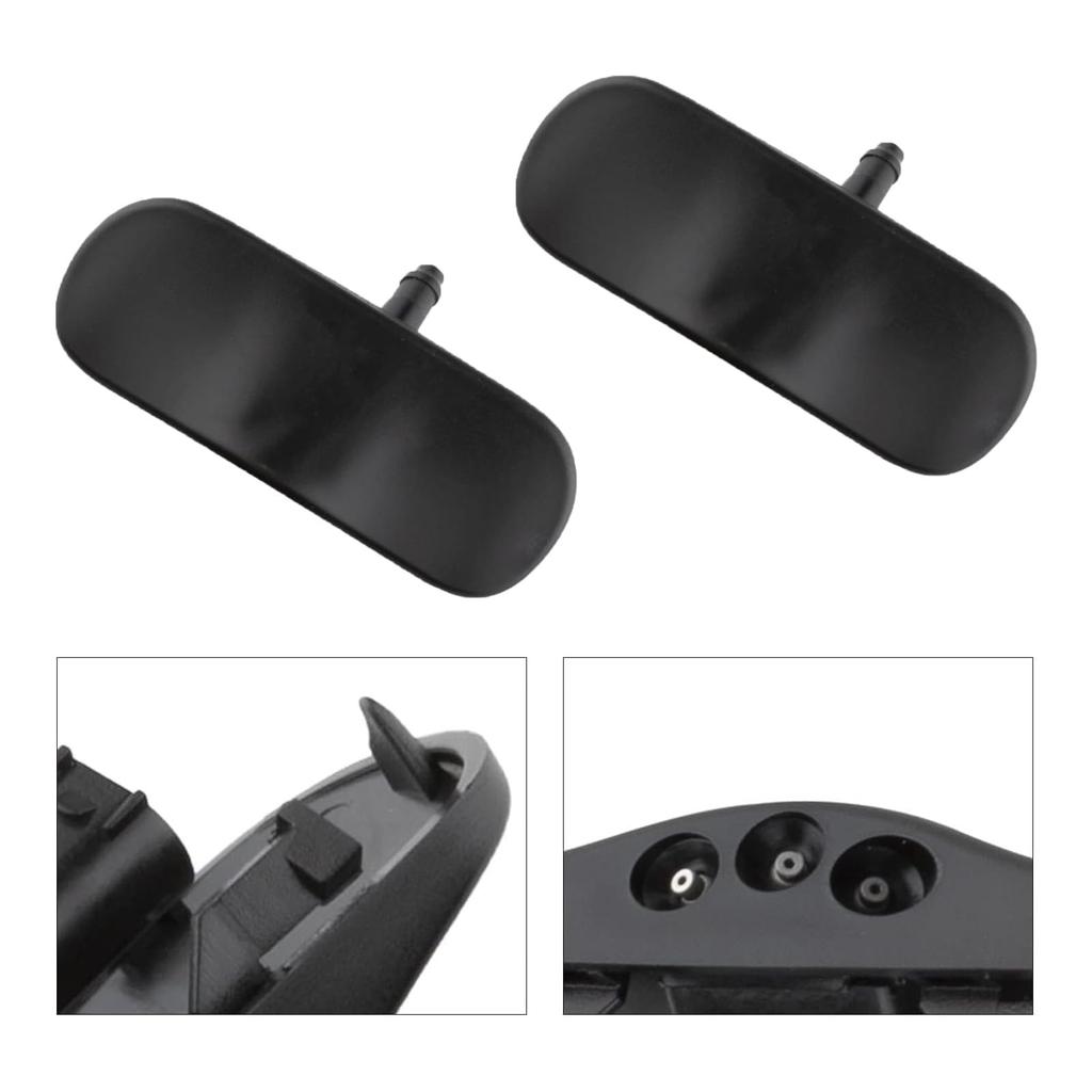 Car Windshield Washer Nozzle with Enhances Sprays Coverage Weather Resistant ABS Construction Replaces 4GD955987 for Car