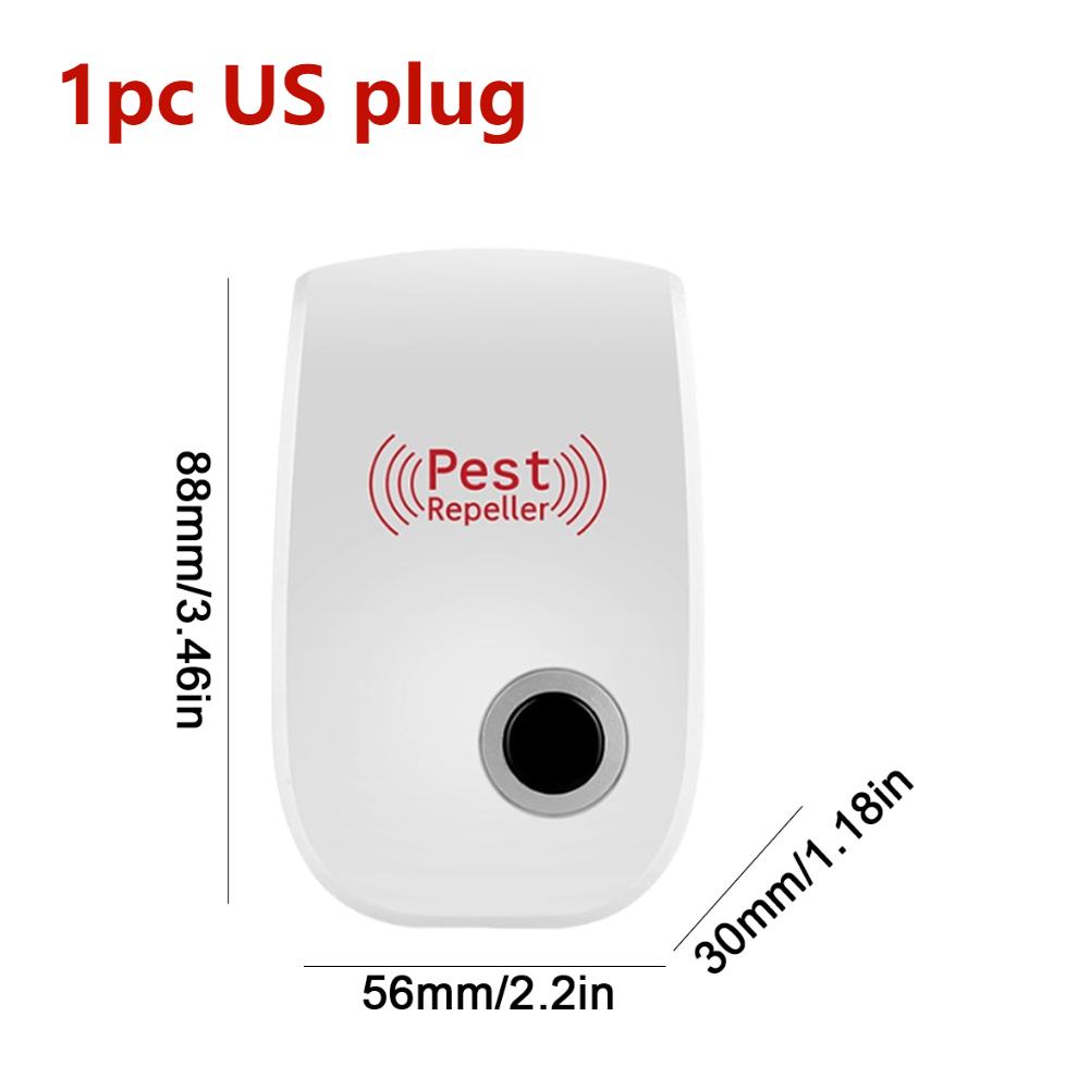 2Pcs Pest Reject Ultrasound Mouse Cockroach Repeller Device Insect Rats Spiders Mosquito Killer Pest Control Household Pest