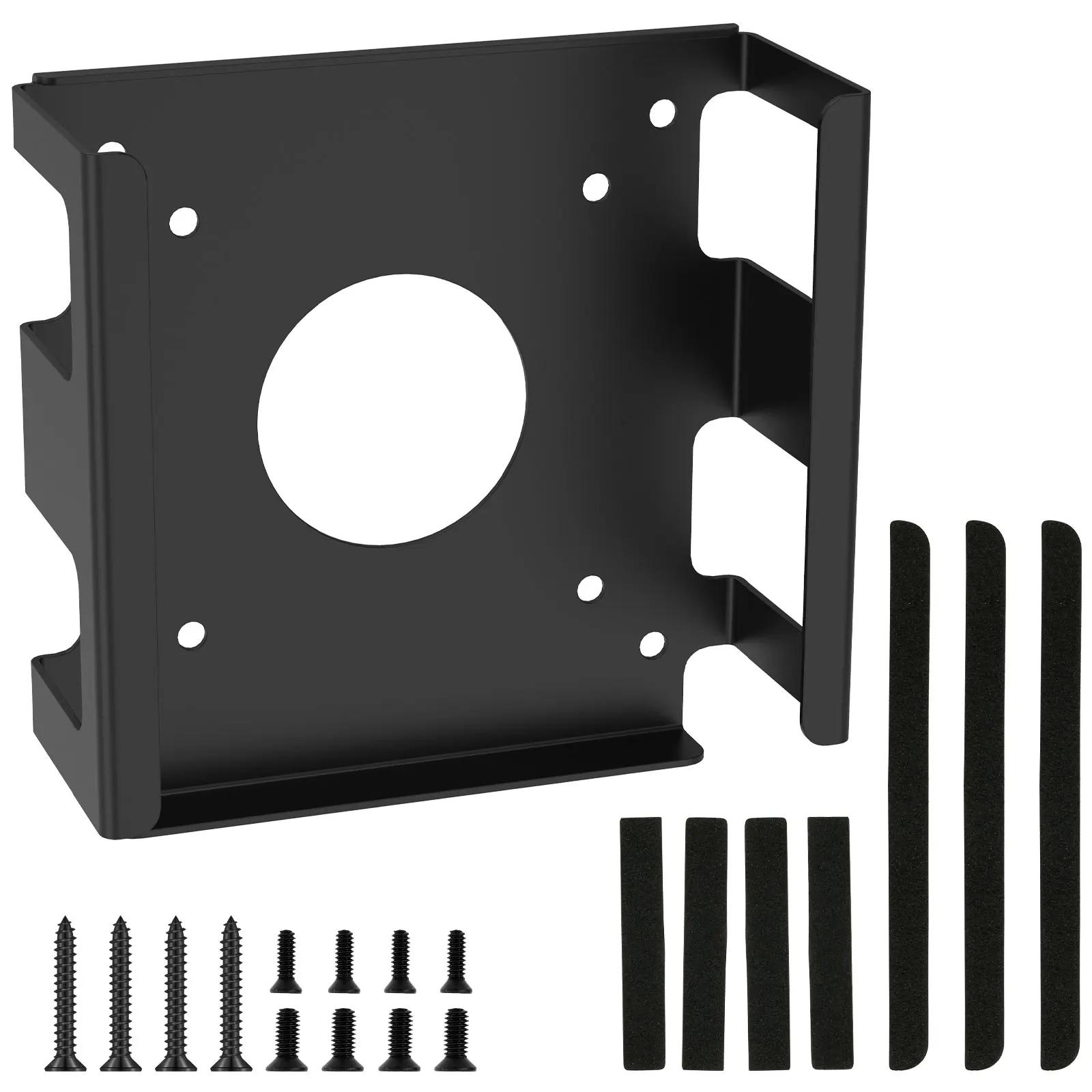 

Кронштейн для установки монитора Углеродистая сталь Подстольный крепёж для ноутбука с амортизирующими полосками Защита Держатель монитора чёрный