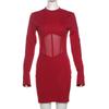 Autumn Women's Fashion Sexy Backless Long Sleeve High Waist Slim-fit Cover Buttock Dress