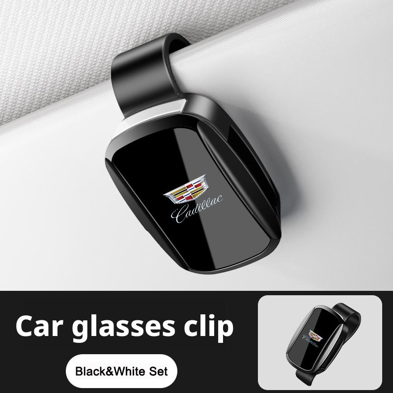 Auto-Sonnenbrillen-Clip Sonnenblenden-Brillenhalter Karten-Fahrkartenhalter Stabile Aufbewahrungsclips Brillenbügel Halter für Cadillac