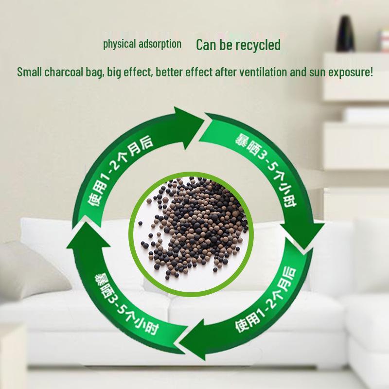 Universal Bamboo Charcoal Deodorizing Packets for Bags, Shoes, Cabinets, and Clothes