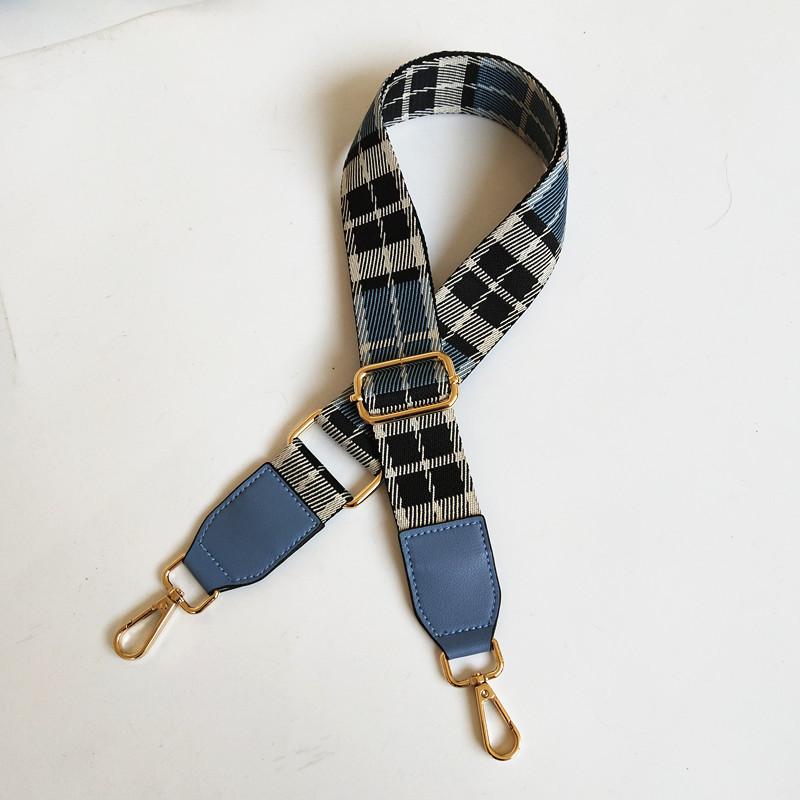 New Plaid Bag Strap Accessories Adjustable Single Shoulder Oblique Span Women's Bag Strap Extended Wide Bag Strap Accessories