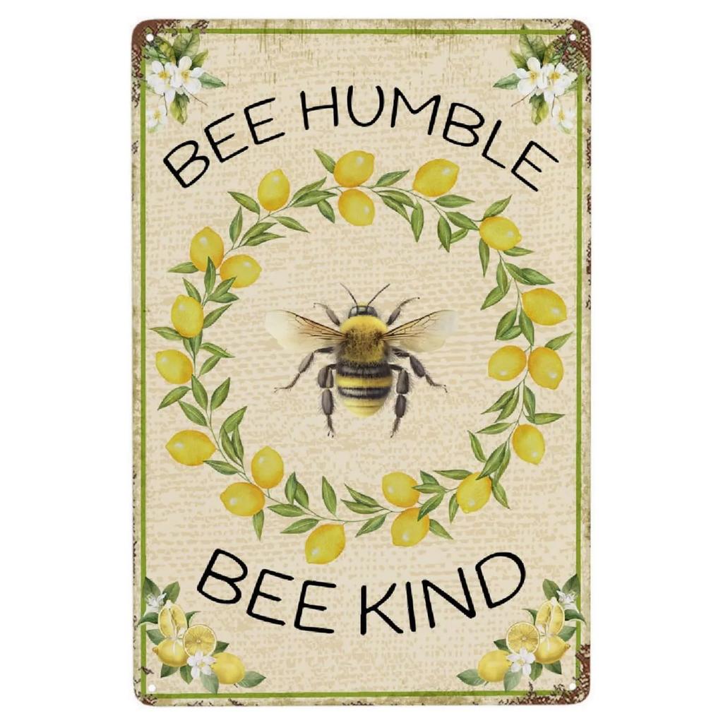 Metal Tin Signs Feeding The Bees Wall Decoration Plaque Vintage Art Poster Iron Painting for Man Cave Home Cafe Garden Club Bar