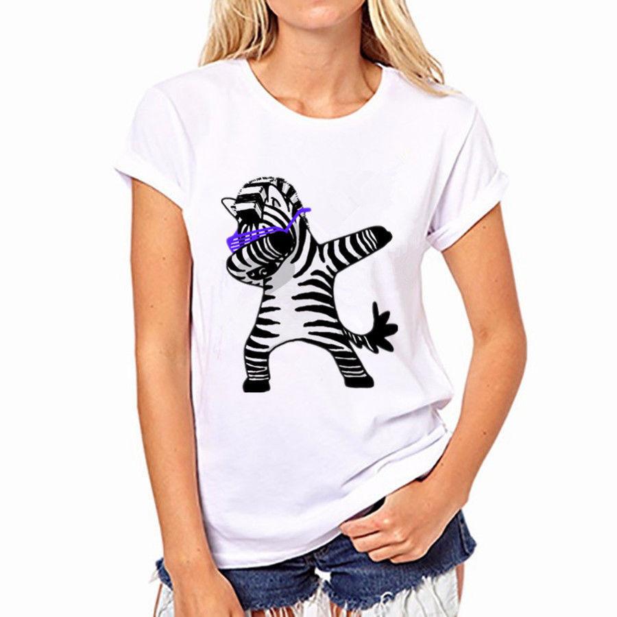 Divertida Dab Camiseta Baile Unicornio Perro Gato Oso Dabbing Tshirt Tee