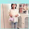 Girls Small Handbag Pu Material Kids Cute Designer Mini Shoulder Bag For School