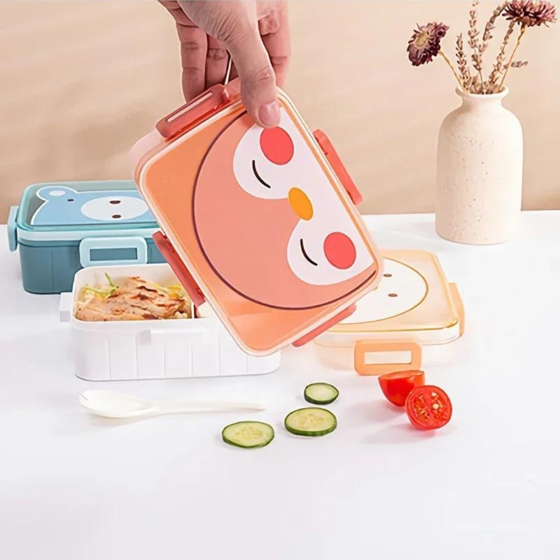 Kawaii Cute Bento Lunch Box for Kids Girls Children School Portable Mini Snack Sandwich Food Container Boxes
