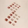 24pcs/Box Butterfly Bow Wearable Pink Press On Fake Nails Tips Nail Art Easy to Apply and Remove