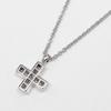 BVLGARI Greek Cross Necklace K18 white gold/diamond 8.87g Women Used