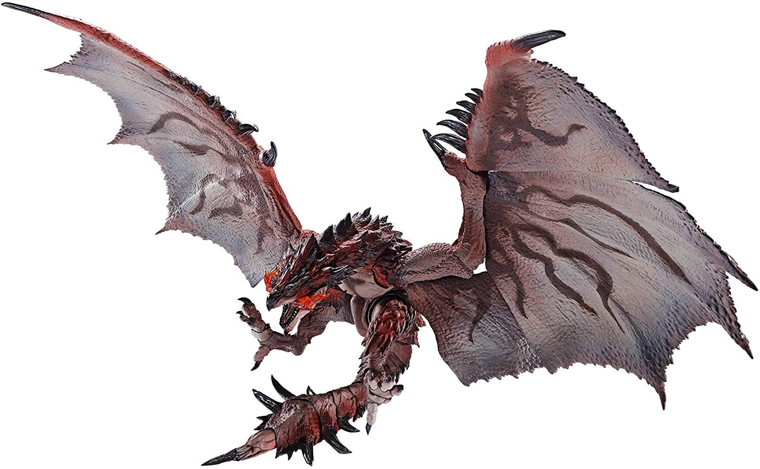 

TAMASHII NATIONS MonsterArts Monster Hunter Iceborne approximately ABS painted action figure S.H. World Rathalos, 400mm, & PVC,